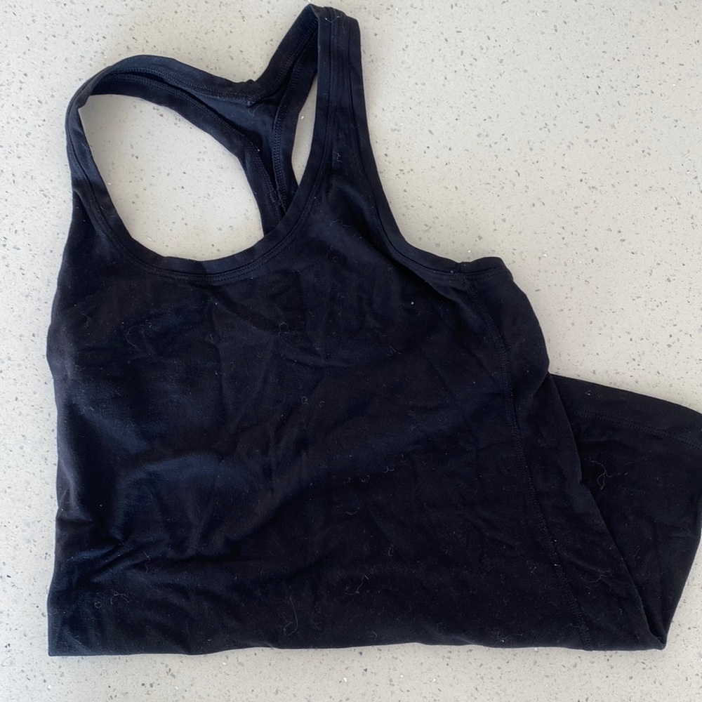 Lululemon Racerback Tank in Black- Size 6 - Fair Condition (some pilling)